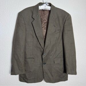 Vintage Green Tweed Sports Coat Size 44